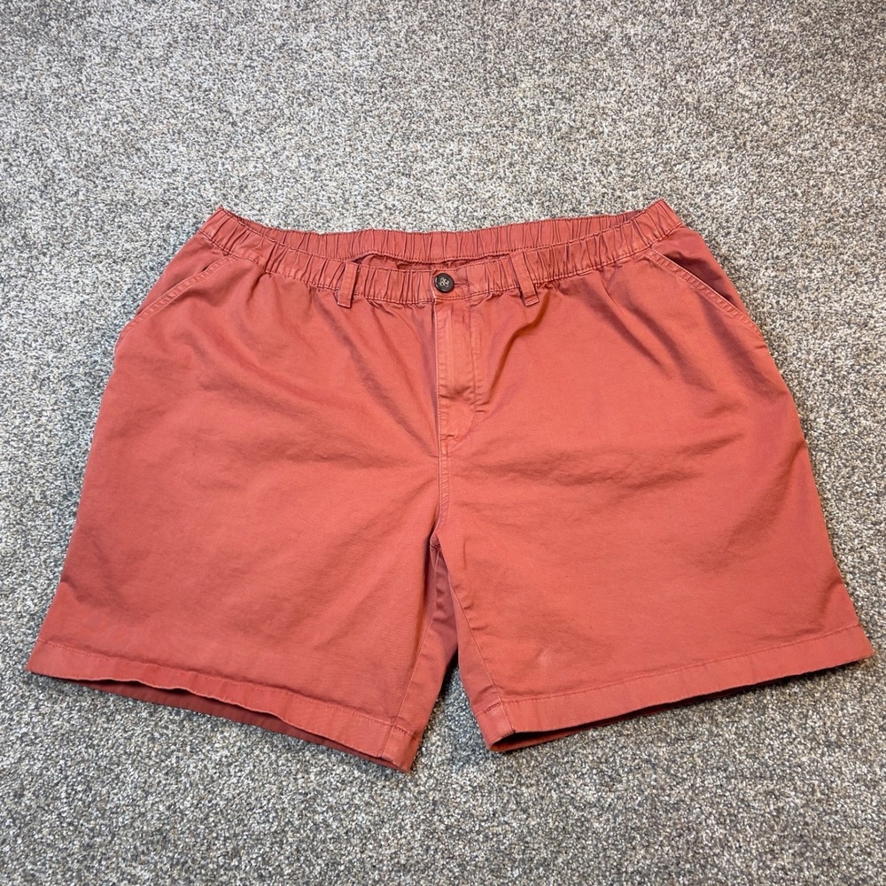Chubbies Mens Shorts XXL Salmon Elastic Waist Casual Summer Stretch Chino
